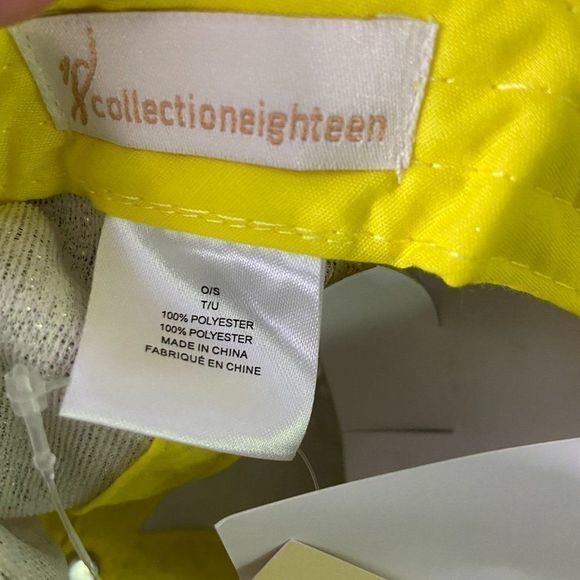 NWT COLLECTIONEIGHTEEN Gold Baseball Hat - Picture 4 of 5